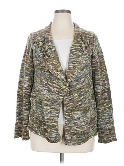 Pre-owned Coldwater Creek Cardigan Sweater In Gray