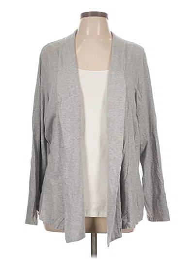 Pre-owned Coldwater Creek Cardigan Sweater In Gray