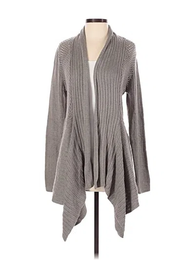Pre-owned Coldwater Creek Cardigan Sweater In Gray
