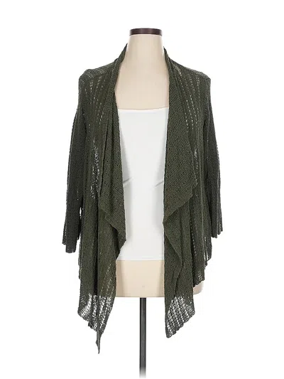 Pre-owned Coldwater Creek Cardigan Sweater In Green