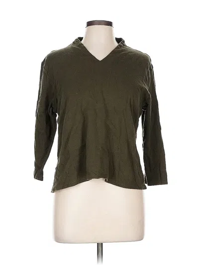 Pre-owned Coldwater Creek Cardigan Sweater In Green