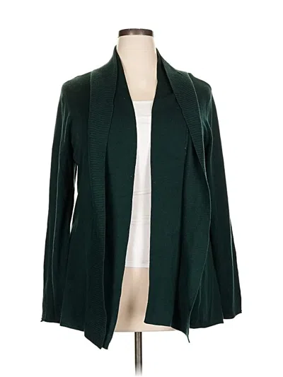 Pre-owned Coldwater Creek Cardigan Sweater In Green