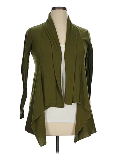 Pre-owned Coldwater Creek Cardigan Sweater In Green