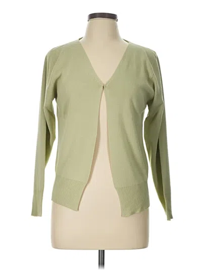 Pre-owned Coldwater Creek Cardigan Sweater In Green