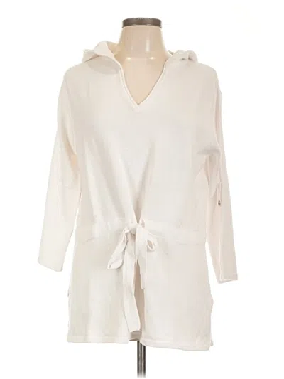 Pre-owned Coldwater Creek Cardigan Sweater In Ivory