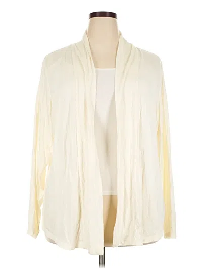 Pre-owned Coldwater Creek Cardigan Sweater In Ivory