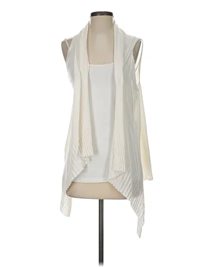 Pre-owned Coldwater Creek Cardigan Sweater In Ivory
