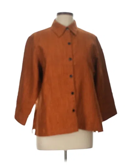 Pre-owned Coldwater Creek Cardigan Sweater In Orange