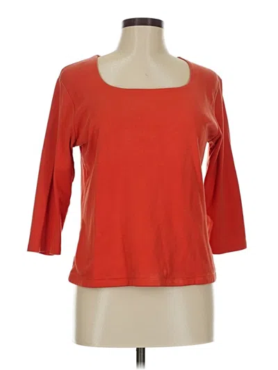 Pre-owned Coldwater Creek Cardigan Sweater In Orange