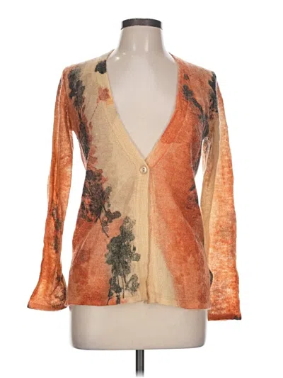 Pre-owned Coldwater Creek Cardigan Sweater In Orange