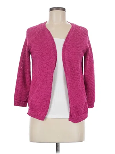 Pre-owned Coldwater Creek Cardigan Sweater In Pink
