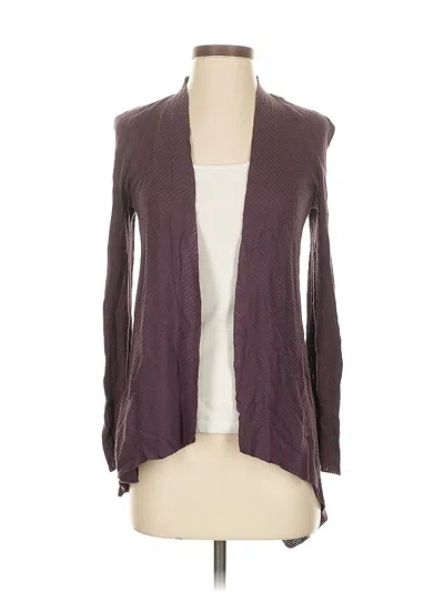 Pre-owned Coldwater Creek Cardigan Sweater In Purple