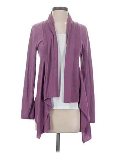 Pre-owned Coldwater Creek Cardigan Sweater In Purple