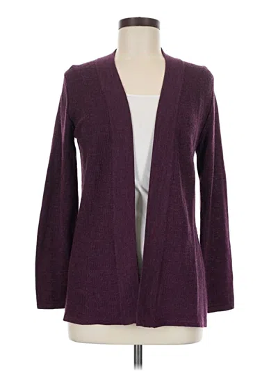Pre-owned Coldwater Creek Cardigan Sweater In Purple
