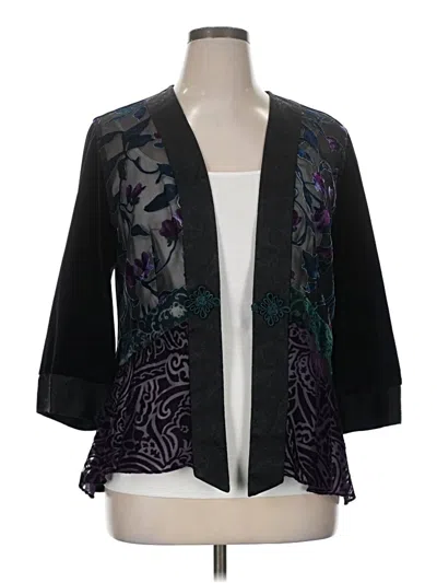 Pre-owned Coldwater Creek Cardigan Sweater In Purple
