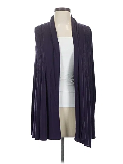 Pre-owned Coldwater Creek Cardigan Sweater In Purple