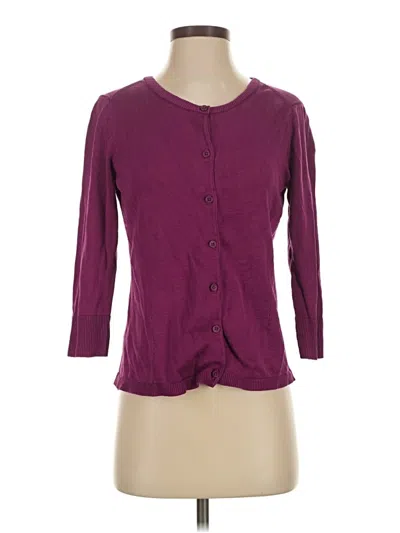 Pre-owned Coldwater Creek Cardigan Sweater In Purple