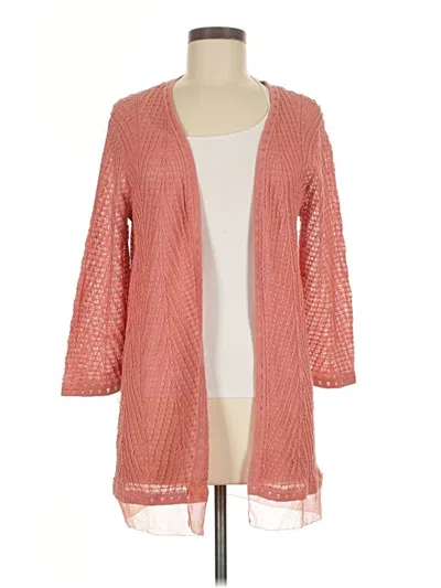 Pre-owned Coldwater Creek Cardigan Sweater In Red