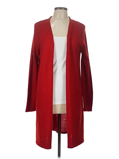 Pre-owned Coldwater Creek Cardigan Sweater In Red