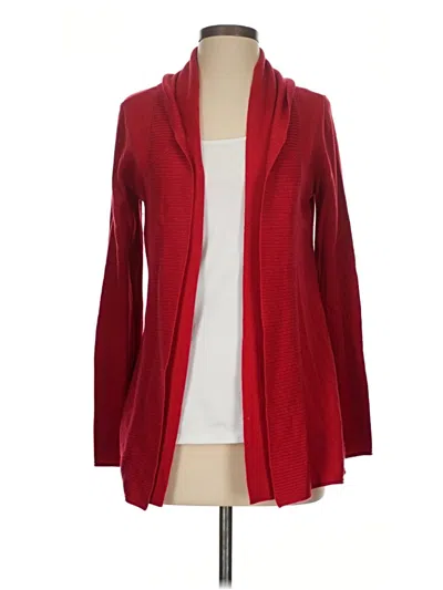 Pre-owned Coldwater Creek Cardigan Sweater In Red