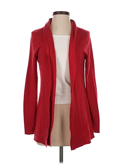 Pre-owned Coldwater Creek Cardigan Sweater In Red