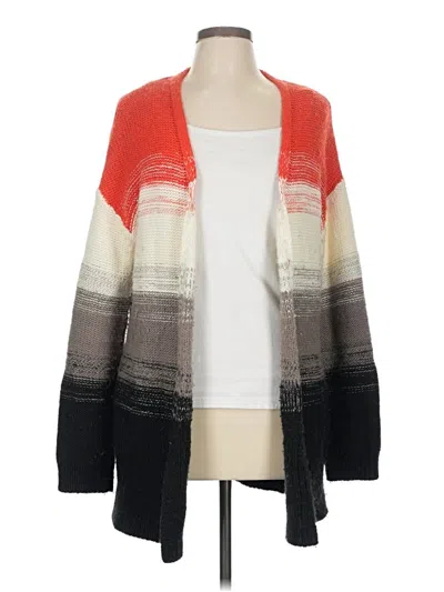 Pre-owned Coldwater Creek Cardigan Sweater In Red