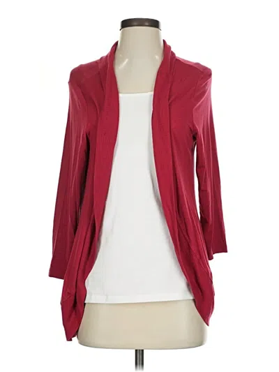 Pre-owned Coldwater Creek Cardigan Sweater In Red