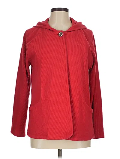 Pre-owned Coldwater Creek Cardigan Sweater In Red