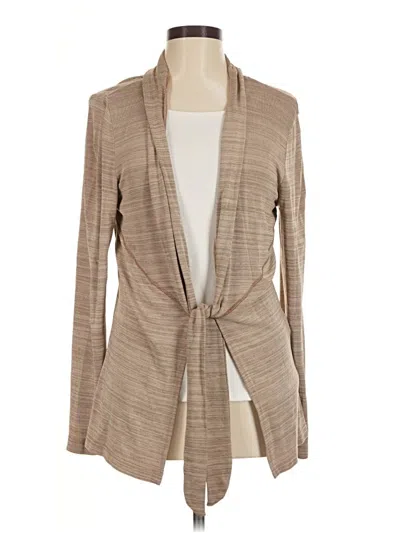 Pre-owned Coldwater Creek Cardigan Sweater In Tan