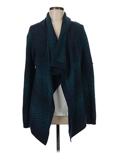 Pre-owned Coldwater Creek Cardigan Sweater In Teal