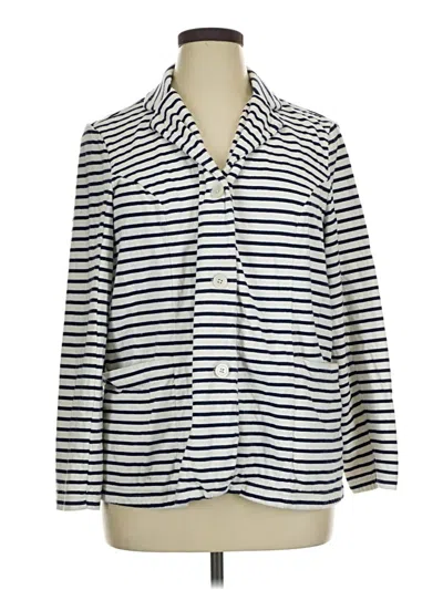 Pre-owned Coldwater Creek Cardigan Sweater In White