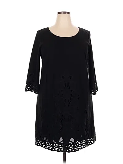 Pre-owned Coldwater Creek Casual Dress In Black