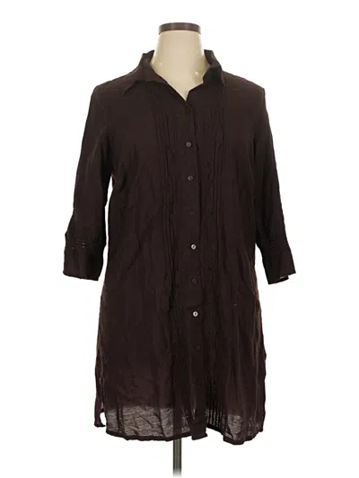 Pre-owned Coldwater Creek Casual Dress In Brown