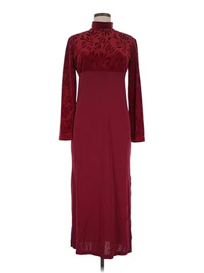 Pre-owned Coldwater Creek Casual Dress In Burgundy