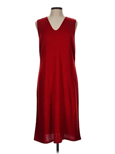 Pre-owned Coldwater Creek Casual Dress In Burgundy