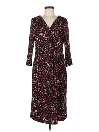 Pre-owned Coldwater Creek Casual Dress In Burgundy