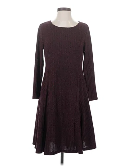 Pre-owned Coldwater Creek Casual Dress In Burgundy