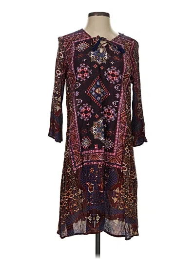 Pre-owned Coldwater Creek Casual Dress In Burgundy