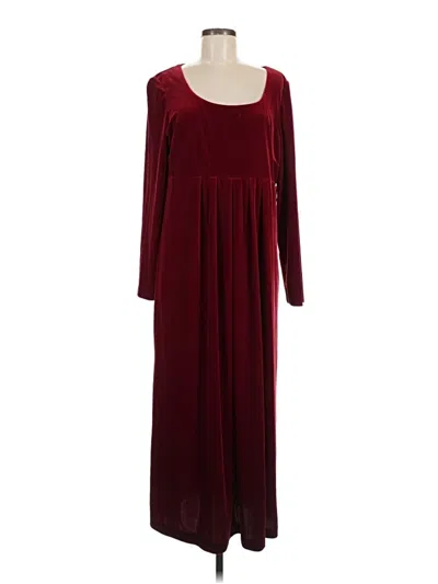 Pre-owned Coldwater Creek Casual Dress In Burgundy