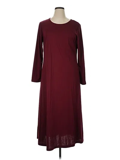 Pre-owned Coldwater Creek Casual Dress In Burgundy