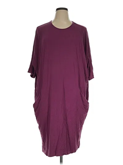 Pre-owned Coldwater Creek Casual Dress In Burgundy