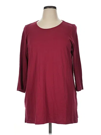 Pre-owned Coldwater Creek Casual Dress In Burgundy