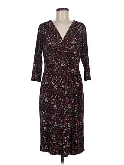 Pre-owned Coldwater Creek Casual Dress In Burgundy