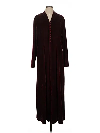 Pre-owned Coldwater Creek Casual Dress In Burgundy