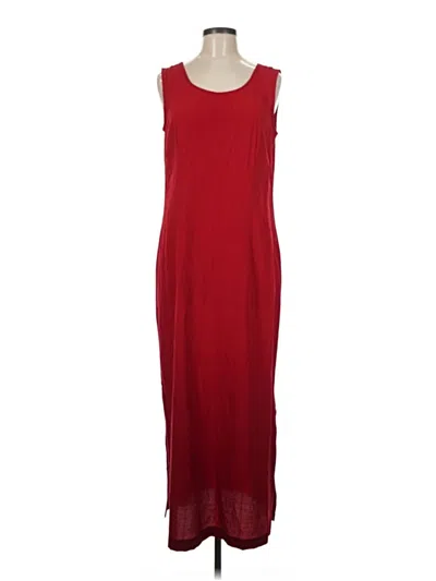 Pre-owned Coldwater Creek Casual Dress In Burgundy