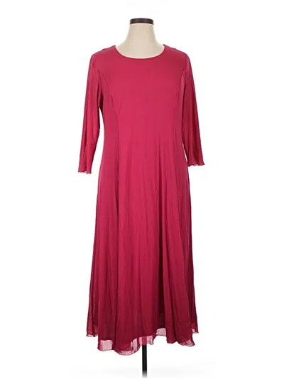 Pre-owned Coldwater Creek Casual Dress In Burgundy