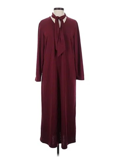 Pre-owned Coldwater Creek Casual Dress In Burgundy
