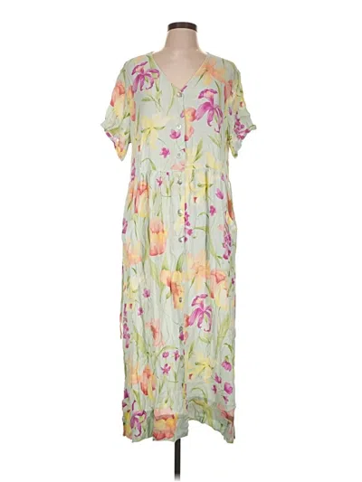 Pre-owned Coldwater Creek Casual Dress In Green