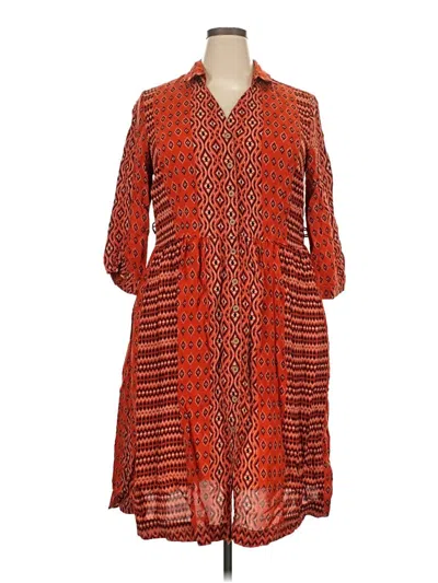 Pre-owned Coldwater Creek Casual Dress In Orange