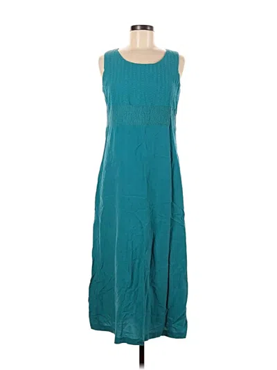 Pre-owned Coldwater Creek Casual Dress In Teal